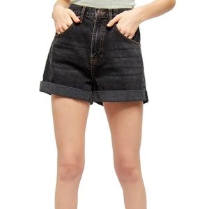 BDG Rolled Cuff Mom Shorts